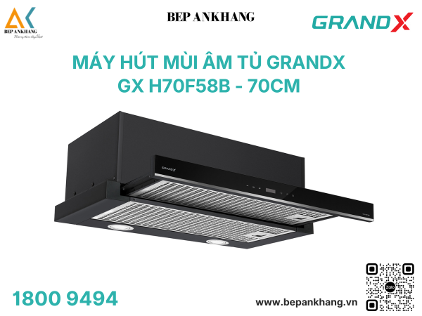 Máy hút mùi âm tủ GrandX GX H70F58B - 700mm 